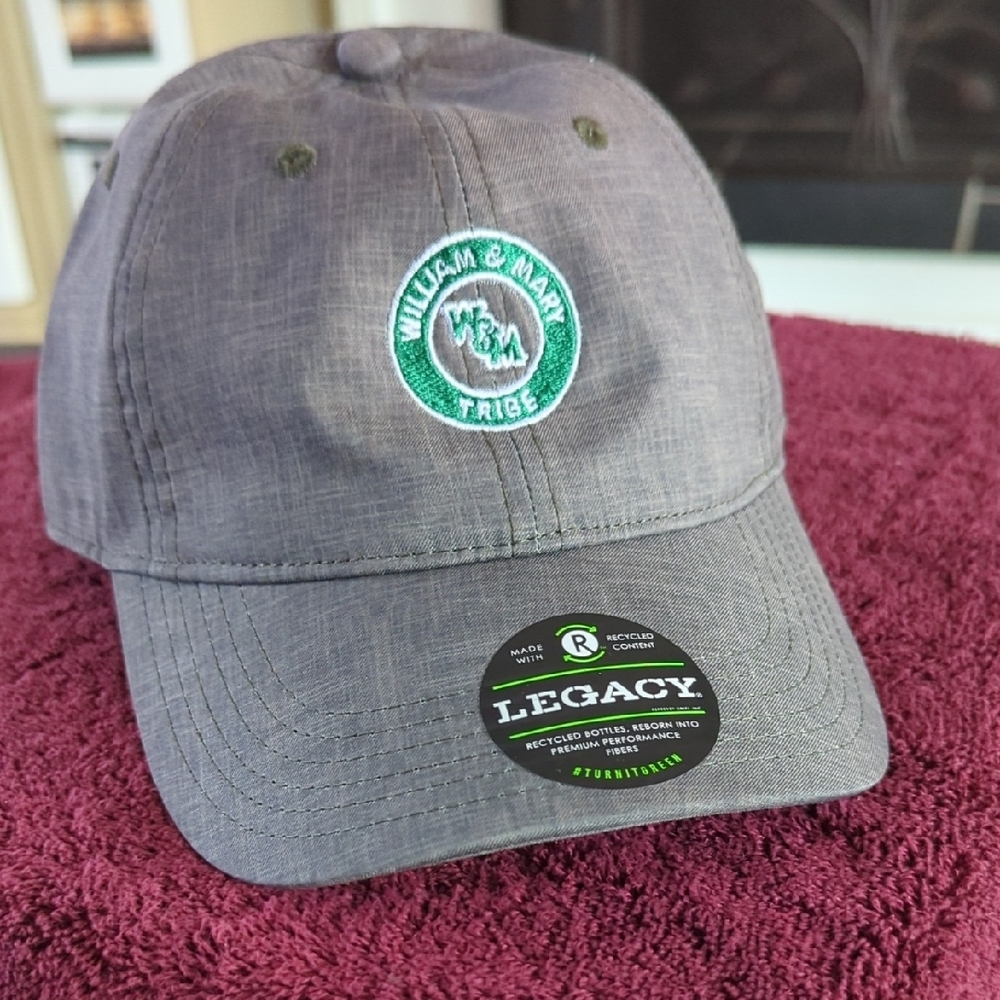 Legacy Gray Cap with Green William & Mary Logo New And Awesome !!!